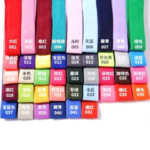 Banda elástica tejida de ganchillo para cintura y falda, tela colorida de moda China, 1cm, 1,5 cm, 2cm, 2,5 cm de ancho, disponible