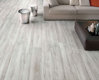 Carreaux de sol en porcelaine émaillée effet bois finition mate, parquet rustique pour intérieur