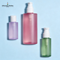 Flacon pompe en plastique PET transparent, format voyage, pour shampoing, gel douche, savon liquide, cosmétiques, 220 ml, OEM