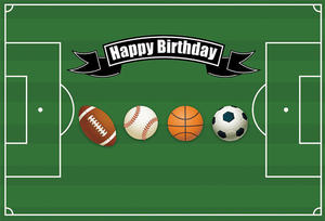 Fond de photographie pour anniversaire de garçon, terrain de football, affiche sportive, toile de fond pour baby shower, studio photo, bannière <span class=keywords><strong>photophone</strong></span> - Product Image 2