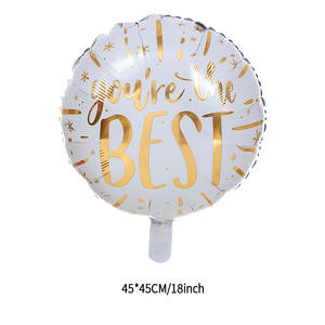Nuovi Palloncini Rotondi da 18 Pollici 'You're the Best' in Foil per Forniture per Feste - Product Image 4