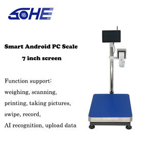경제적 인 스마트 안드로이드 PC 플랫폼 스케일 7 인치 터치 스크린 Ai 인식 OEM ODM 맞춤형 계량 계산 기능 - Product Image 4