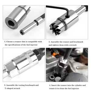 Kit de 17 Piezas de Alta Calidad para Limpiar y Rectificar Asientos de <span class=keywords><strong>Inyectores</strong></span> Diésel, de Acero al Carbono, para <span class=keywords><strong>Reparación</strong></span> de Motores Diésel - Product Image 3