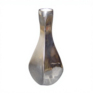 Plantes artificielles plaquées nickel, pot de fleurs, décoration de sol, vase argenté décoratif, prix de gros, salon, chambre à coucher, vases à fleurs - Product Image 1