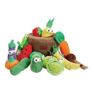 Jouets pour animaux de compagnie à vente directe d'usine OEM/ODM, ensemble multi-en-un de fruits et légumes, <span class=keywords><strong>panier</strong></span>, papier froissé, <span class=keywords><strong>jouet</strong></span> qui couine pour <span class=keywords><strong>chien</strong></span> - Product Image 2
