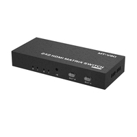 Commutateur matriciel mt-viki MT-HD22 2 en 2 sorties 2x2 HDMI avec commutation série IR RS232