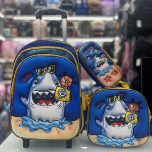Nuevo Set de 3 Piezas de <span class=keywords><strong>Mochila</strong></span> Escolar <span class=keywords><strong>con</strong></span> Ruedas de 16 Pulgadas y Dibujos Animados en 3D para Niños y Niñas <span class=keywords><strong>con</strong></span> Estuche y Lonchera - Product Image 4