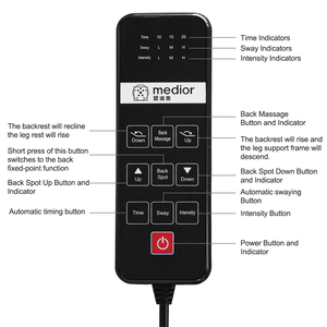 Sofá de Masaje Eléctrico de Tres Plazas con Cuero Genuino, Control Remoto, Función de Masaje en la Espalda con Reclinación a Cero, Estilo Cápsula Espacial Familiar - Product Image 6