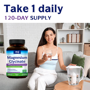 כמוסות קומפלקס מגנזיום ציטרט 500 מ\\\"ג ספיגה מקסימלית מגנזיום גליצינאט תוסף ויטמין בכמוסות להרגעת העצבים - Product Image 3