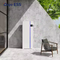 Deye AI-W5.1-B baterai LiFePO4 semua dalam satu, baterai surya 51.2V 100Ah tegangan rendah 5,12 kWh untuk penyimpanan energi rumah dan komersial