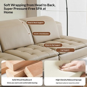 Nordic Modern Detachable Washable Fabric <b>Corner</b> Sofa Three Seater Latex Combined Sofa For Bedroom Apartment Small Home - Product Image 4