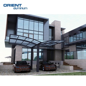 Cobertizo de policarbonato fácilmente ensamblado, pérgola de aluminio, cocheras para estacionamiento de automóviles, cobertizo de coche Independiente de aluminio - Product Image 6