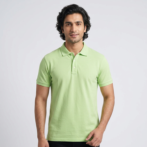Camisas de Polo de Golf para Hombre 100% Algodón de Alta Calidad, Camisas de Poliéster Personalizadas con Cuello Alto, Patrón Liso, Opción de Bordado OEM en Blanco - Product Image 1