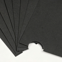 Carton noir en pâte recyclée écologique 110-400 g/m² 787x1092mm/889x1194mm en gros pour l'impression d'étiquettes de vêtements/cadeaux et artisanat