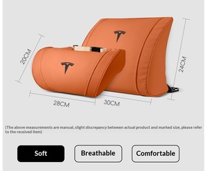 <span class=keywords><strong>Coussin</strong></span> <span class=keywords><strong>de</strong></span> nuque et lombaire pour voiture compatible Tesla Model 3/Y/S/X, en suè<span class=keywords><strong>de</strong></span> Yacht et coton rafraîchissant Cloud, OLIVER Fit Interior - Product Image 6