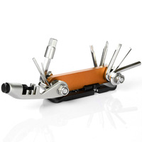Kit d'outils de réparation de vélo multi-usage 14-en-1 clé hexagonale écrou réparation de pneu clé hexagonale tournevis hachoir à chaîne