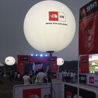 Ballon gonflable en PVC hélium avec logo personnalisé de haute qualité et publicité extérieure à impression complète avec lumière