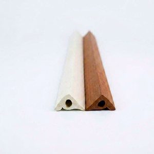 Perfil de Esquina de PVC Rígido de 8 mm, Protector de Bordes de Plástico para Muebles, Gabinetes, Paneles de Pared, Acabado Decorativo Interior - Product Image 1