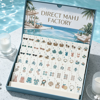 Tuiles de Mahjong flottantes résistantes aux éclaboussures, ensemble de Mahjong tropical pour bord de piscine, jeu de loisirs imperméable pour bord de piscine