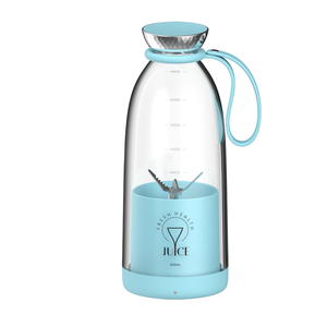 Blender buah 6 pisau 500ml, Blender Juicer USB dapat diisi ulang perjalanan portabel pembuat jus segar - Product Image 1