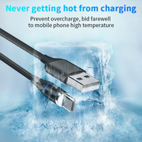 Haute qualité 1M 2M 3 en 1 LED câble de charge rapide en nylon pour iPhone pour Samsung chargeur câble USB Type C Micro câble