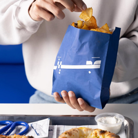 Emballage personnalisé écologique biodégradable jetable en papier sulfurisé pour la restauration rapide, les aliments pour bébés, le sucre, les restaurants, avec logo, à emporter