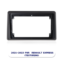 Kit de tableau de bord d'autoradio 9 pouces pour Renault Express 2021-2023 Matten Kit de panneau d'installation d'autoradio noir