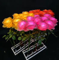 Lampes solaires décoratives en forme de roses artificielles pour extérieur, IP44, pour jardin, cour, paysage, mariage, Noël