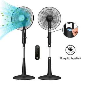 electric stand fan with remote control PP Materials household DC stand fan