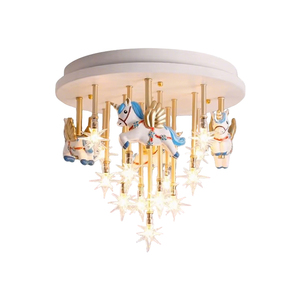 Rosa bianco Starlight principe azzurro LED plafoniera 40CM 48W 3CCT dimmerabile camera dei bambini camera da letto dei bambini plafoniera - Product Image 6
