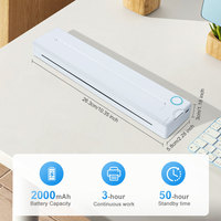 Tragbarer A4-Thermodrucker aus China Günstig für Bluetooth Wireless Pocket Document & Photo Printer mit USB-Schnitts telle