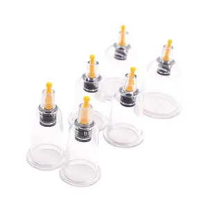 FULIHot Sales Kunststoff Vakuum Schröpfen Set Hijama Cups 1 bis 8 Größe von Single Cupping Hijama Cups