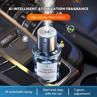 Diffuseur d'air intelligent pour voiture, désodorisant liquide portable en verre, parfum d'ambiance pour véhicule avec parfum océanique, aromathérapie