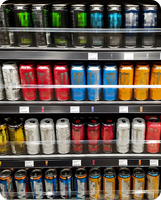 Étagère à bouteilles Poussoir à rouleaux Stockage Présentoir au détail Poussoirs et diviseurs Système de poussoir