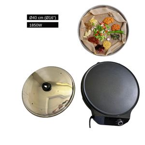 Máquina para Hacer Injera Digital con Control de Temperatura, Placa Antiadherente de Alta Eficiencia para Hotel, Teff, Enjera, Canjeero, <span class=keywords><strong>Megogo</strong></span> - Product Image 2
