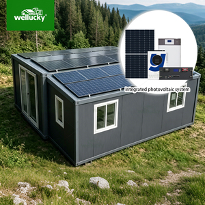 WELLUCKY Maisonnette Moderne Durable Modulaire Portable avec Panneaux Solaires – Habitation Conteneur Alimentée par l'Énergie <span class=keywords><strong>Solaire</strong></span> - Product Image 1
