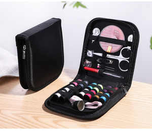 Petit kit de couture de voyage en cuir de haute qualité avec étui pour adultes débutants à la maison Vente en gros - Product Image 3