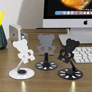 2024 New Nhôm 360 Độ Xoay Điện Thoại Đứng Phim Hoạt Hình Gấu Thiết Kế Phổ Bàn Máy Tính Bảng & Máy Tính Đứng - Product Image 2