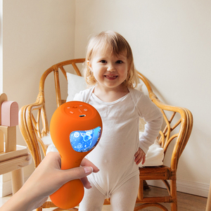 Tiểu thuyết âm nhạc Lục lạc đồ chơi ngẫu nhiên động vật âm thanh máy chiếu vui cát búa ánh sáng ban đêm tự nhiên tiếng ồn Trắng babysbreath Loa - Product Image 4