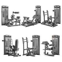 Appareil de musculation double pour abdominaux et extensions dorsales 2-en-1, pour abdominaux et renforcement du bas du dos, à résistance sélectionnable, usage commercial