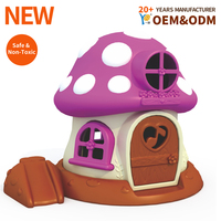 Équipements de jeux d'extérieur |   Thème champignon 2 en 1 pour enfants |   Jardin d'enfants pour les âges de 2 à 8 ans, utilisation en extérieur |   Certifié CE