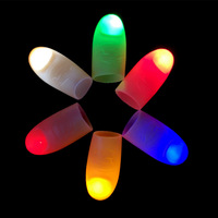 Paires de lumières magiques professionnelles de scène, 1 paire, pour pouces, doigts, avec pointes lumineuses, lumières vives, accessoire de magie, jouet pour magicien