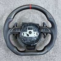 Volante de Fibra de Carbono para Audi A1 A3 8V 8P A4 B7 B8 B9 A5 B9 A6 C6 A7 C7 C8 A7 A8 B6 D4 Rs3 TTS S5 B8.5