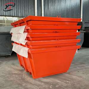 Rollo superior abierto apilable de 20 yardas, contenedor rodante, pieza de camión, papelera de metal de desecho - Product Image 6