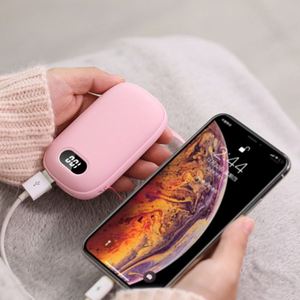 Calentador de Manos Eléctrico Recargable USB con Mini Pantalla de Temperatura, Novedad de Invierno 2024, Regalo, Banco de Energía Portátil de Bolsillo - Product Image 1