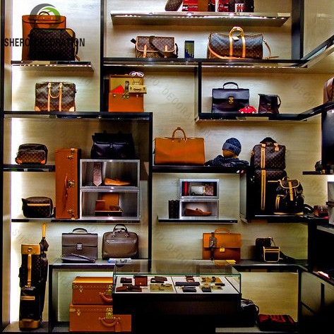 Custom 3D Interior Design Bags Shop Modern Luxury Display