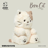 Peluche mignonne chat et bouledogue de montagne de Berne, coussin de sommeil, poupée, cadeau d'anniversaire, polyester, coton PP