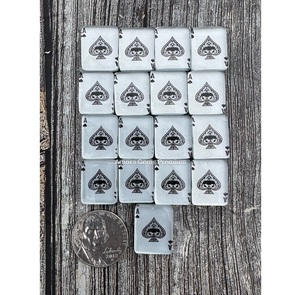 Ensemble de cabochons photo Southwest White Spade avec doublet pierres précieuses en vrac idéal pour la fabrication de bijoux accessoires de projets d'artisanat - Product Image 4