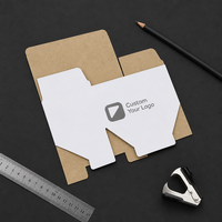 Boîte pliante en carton ondulé blanc personnalisée, impression CMYK, boîte d'emballage à rabat pour l'électronique, produits de détail de petite taille