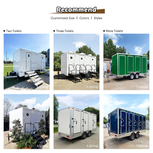 JINLIJING - Remolque de Baños Portátiles al por Mayor de Fábrica China, <span class=keywords><strong>WC</strong></span> Exterior de 2 o 3 Cabinas, Baño Portátil, Remolque de Ducha Móvil - Product Image 5